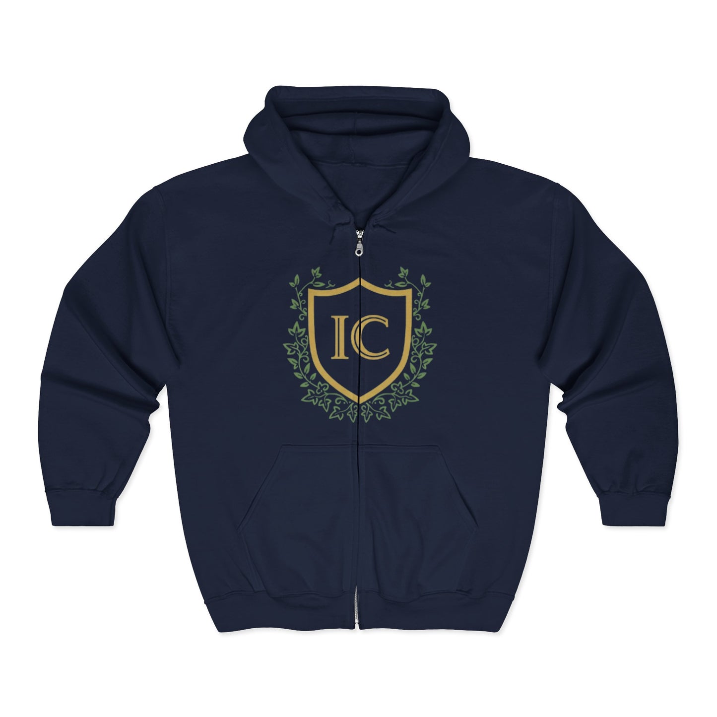 Zip-up Hoodie - Navy Blue