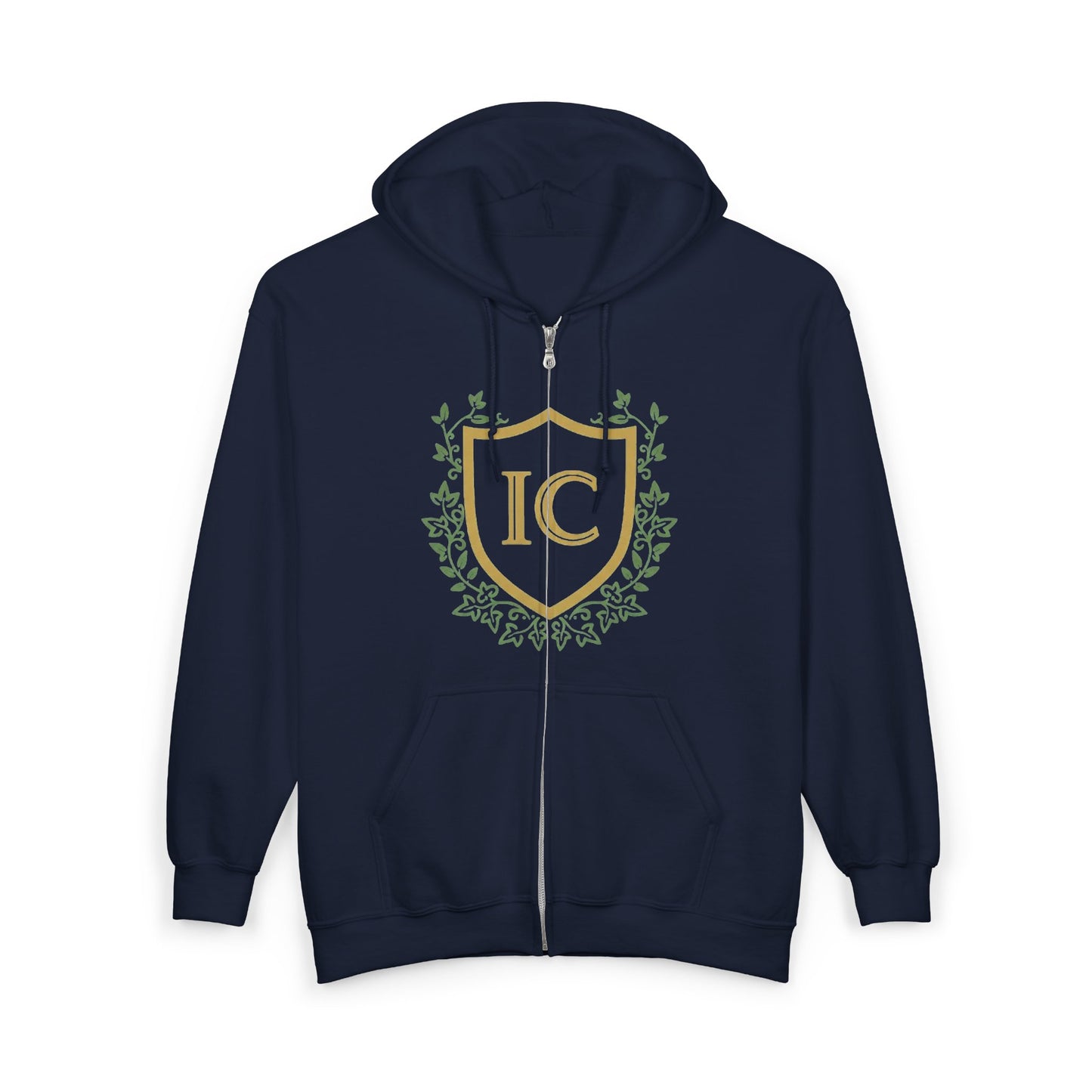 Zip-up Hoodie - Navy Blue