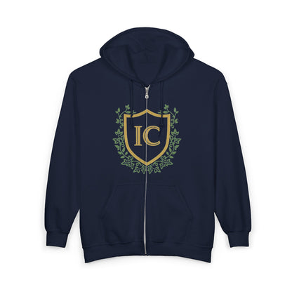 Zip-up Hoodie - Navy Blue